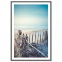 Broken Fence Beach Art Print