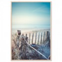 Broken Fence Beach Art Print