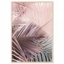 Pink Palm Tree Leaves Art Print