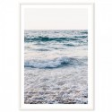 Blue Ocean Waves Art Print