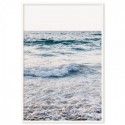 Blue Ocean Waves Art Print