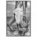 Woman On Paradise Beach Art Print