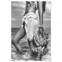 Woman On Paradise Beach Art Print