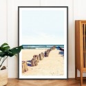 Breakwater Beach Art Print
