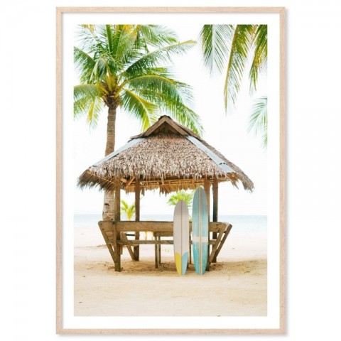 Island Beach Hut Art Print