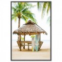 Island Beach Hut Art Print