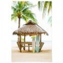 Island Beach Hut Art Print