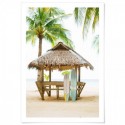 Island Beach Hut Art Print