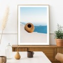 Santorini Terrace Art Print