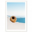 Santorini Terrace Art Print