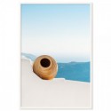 Santorini Terrace Art Print