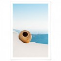 Santorini Terrace Art Print